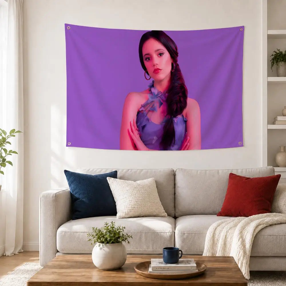Jenna Ortega Fan Flag – Wall Banner for Bedroom & Concerts Fan Wall Flag Axl