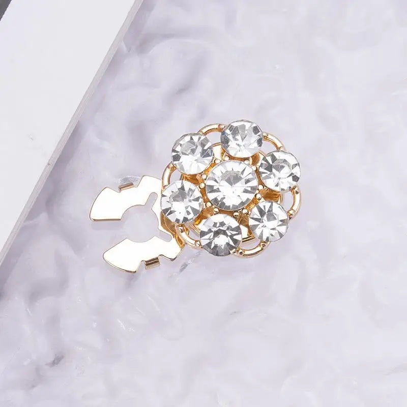 Crystal Pearl Clip-On Button Covers – DIY Decorative Buttons Decorative Button Covers Axl E