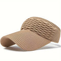 Women's Wide Brim Knit Sun Hat – Breathable Beach & Outdoor Cap Women's Sun Hat Axl Khaki-1pc One size fits all