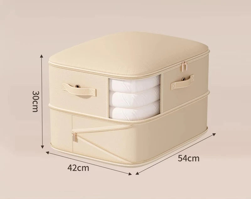 Vacuum Compression Storage Bags – Large Capacity for Quilts Vacuum Storage Bags Axl Beige-2 Layers