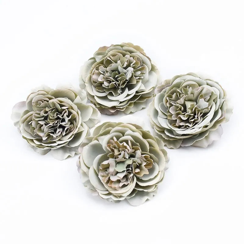 Silk Peony Artificial Flower Heads 5/10 Pcs – Wedding & Home Decor Artificial Silk Flowers Axl 3 10pieces