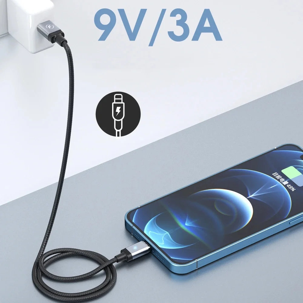 Magnetic USB-C Cable 65W PD Fast Charging | 0.5m 1m 2m Magnetic Charging Cable Axl