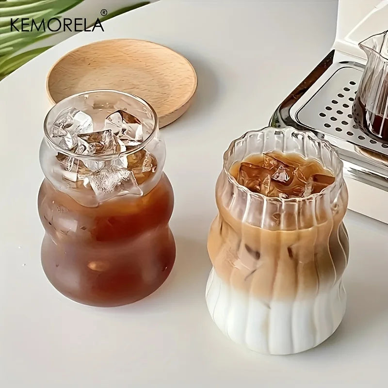 KEMORELA Borosilicate Glass Tumblers Set – Heat-Resistant Glass Tumbler Set Axl