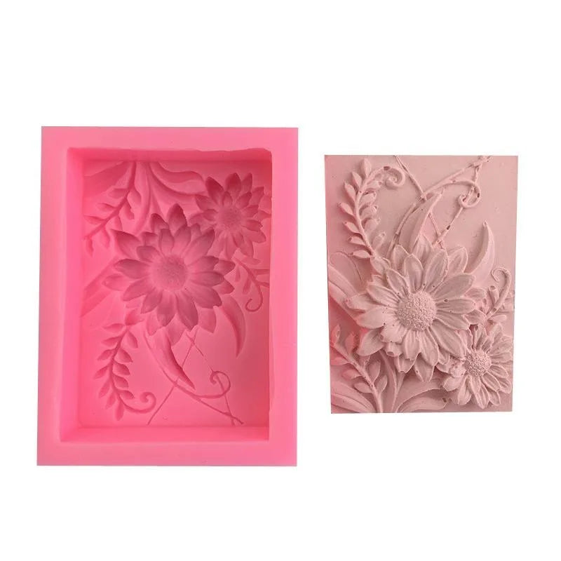 3D Rose Chrysanthemum Silicone Mold – Soap, Resin & Baking Silicone Craft Mold Axl