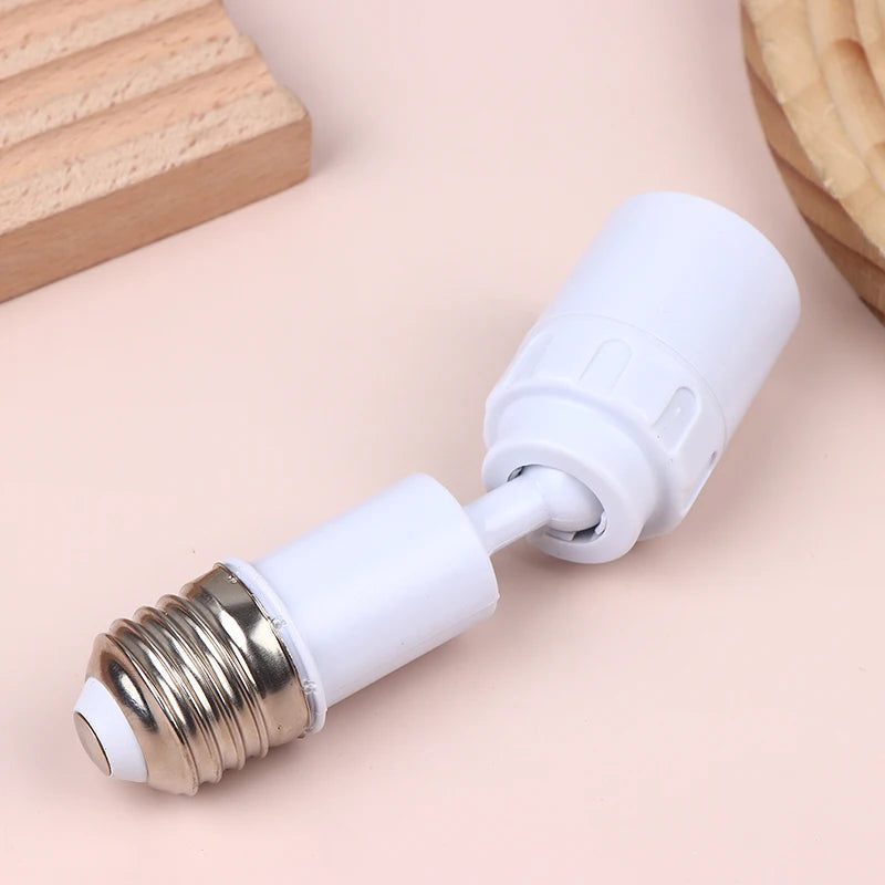 E27 Socket Extender Adapter – 360° Rotatable Light Bulb Base Light Socket Adapter Axl