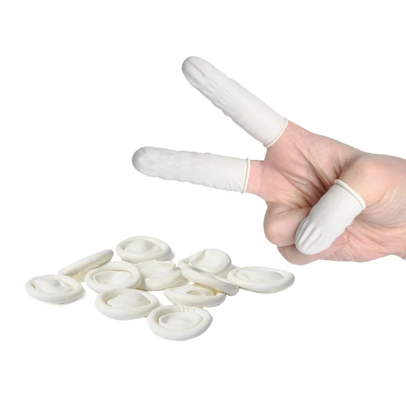 Disposable Latex Finger Cots – Nail, Makeup & Workplace Safety Latex Finger Cots Axl