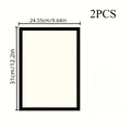 2-Pack A4 Magnetic Picture Frames | Self-Adhesive Wall Mount Magnetic Picture Frame Axl Black-2PCS