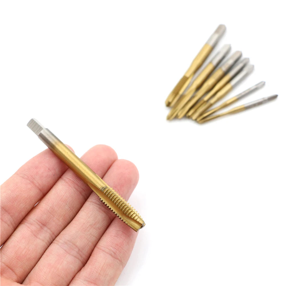 HSS Metric Thread Tap M2–M8 | Straight Flute Screw Tap Tool Thread Tap Tool Axl