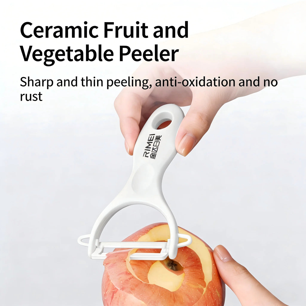 PLYS Ceramic Vegetable Peeler – Sharp, Rust-Proof Kitchen Tool Ceramic Vegetable Peeler Axl