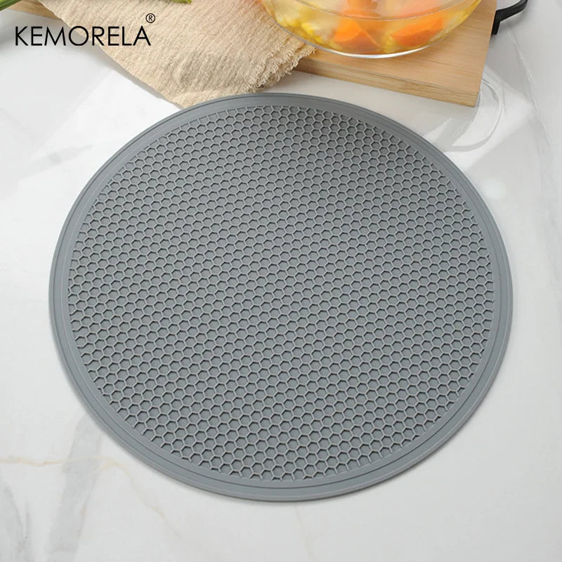 30cm Silicone Placemat – Honeycomb Nonslip Heat-Resistant Mat Silicone Table Mat Axl