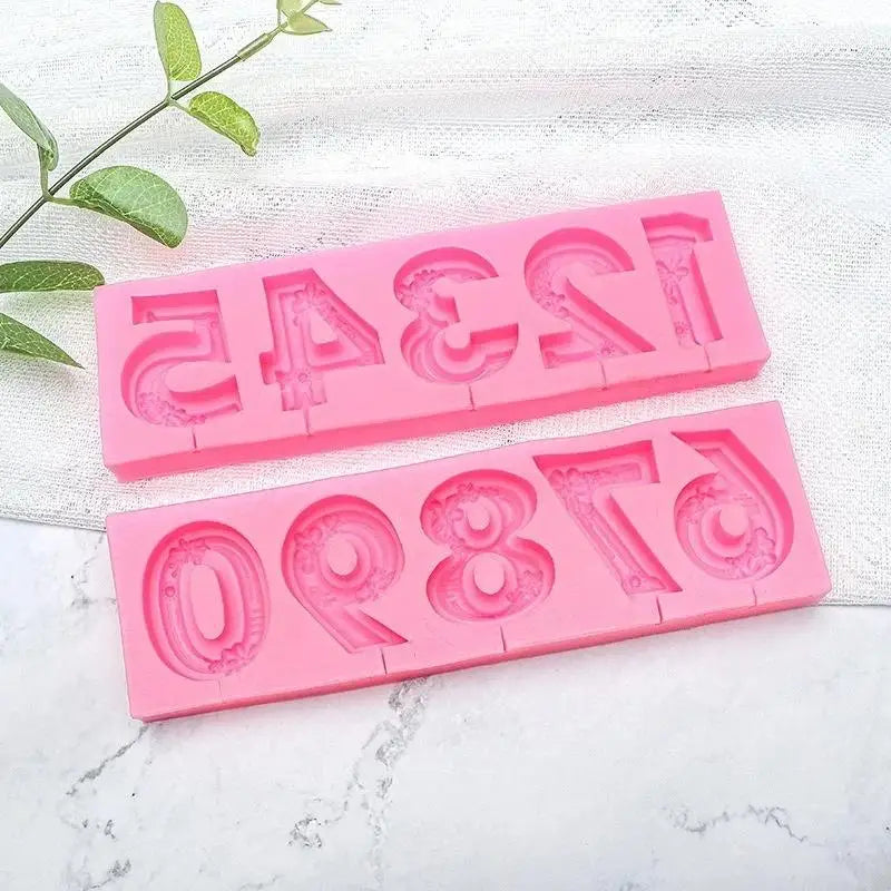 0–9 Number Silicone Mold – Cake, Chocolate & Candy Baking Silicone Baking Mold Axl