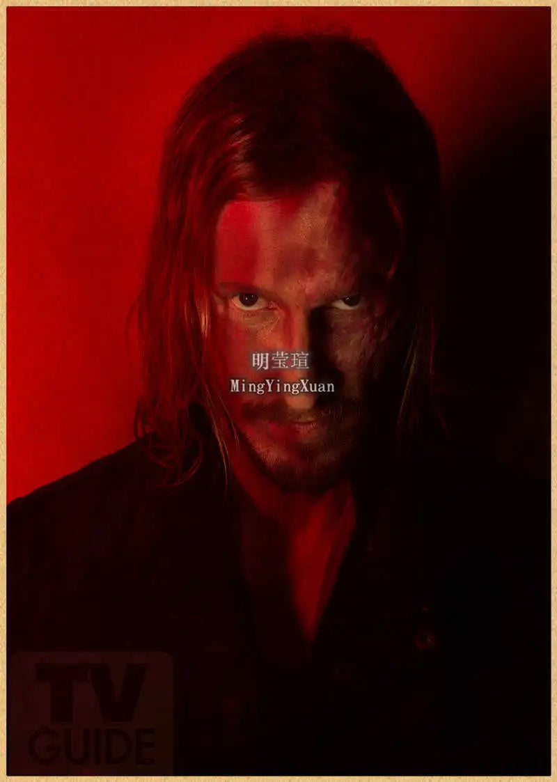 Walking Dead Vintage Kraft Paper Poster | Retro Wall Art Decor Wall Art Poster Axl