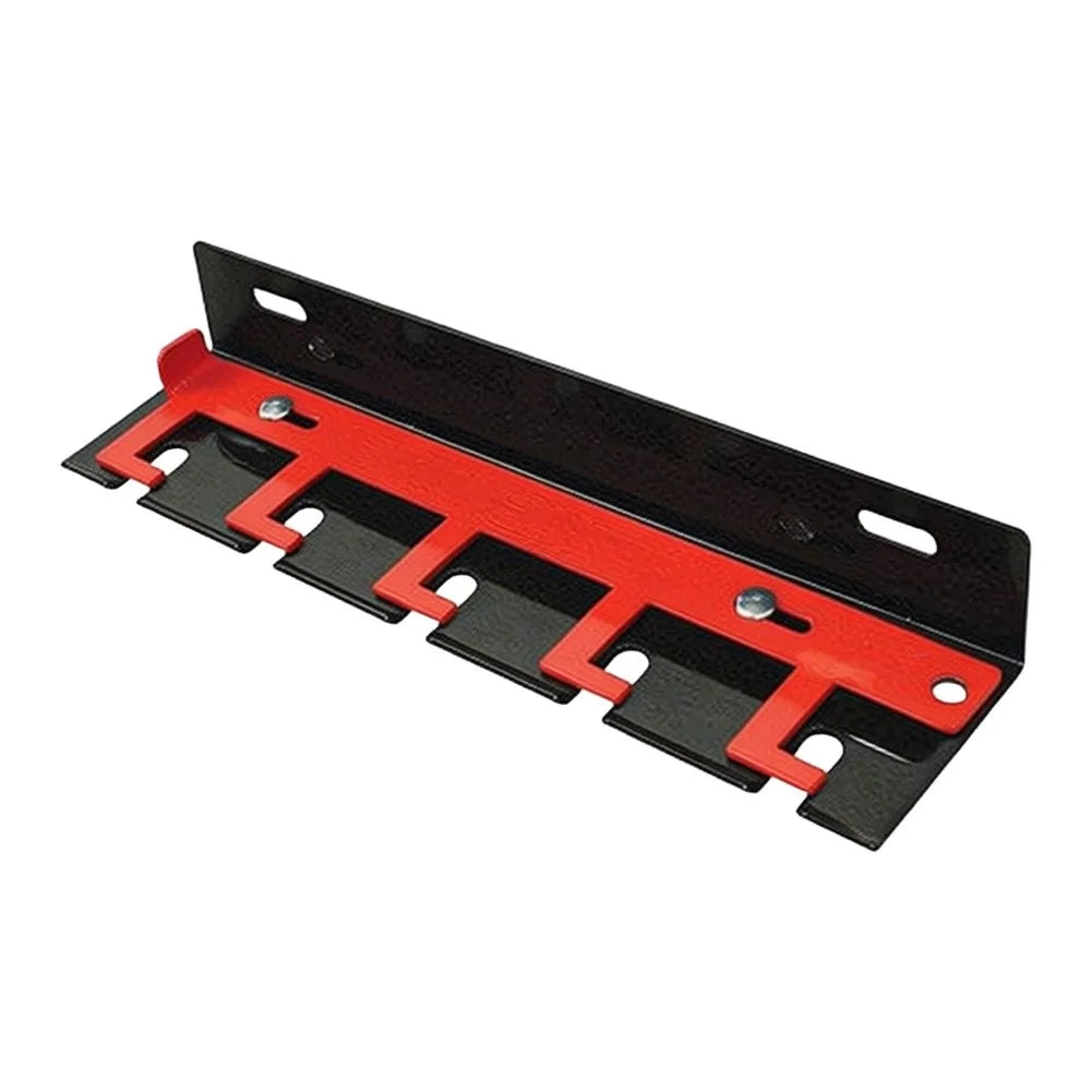 Wall-Mounted Pneumatic Tool Rack | 5-Slot Sliding Lock Organizer Tool Storage Rack Axl