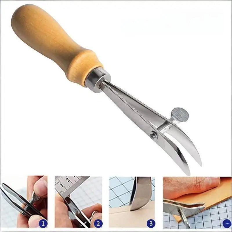 Adjustable Leather Edge Creaser & Stitching Line Marker Tool Leather Craft Tool Axl