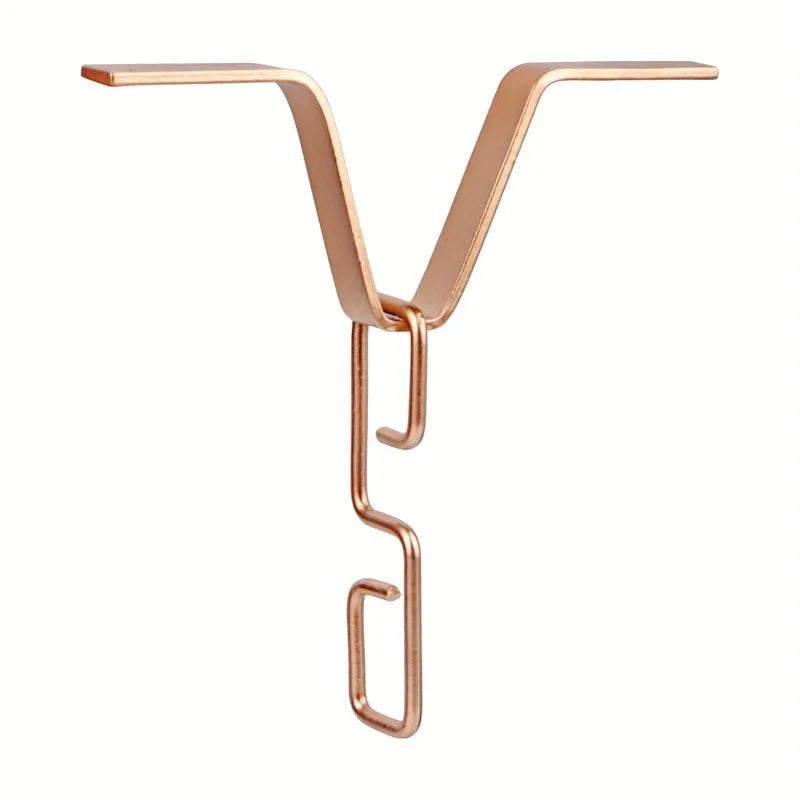 Rain Chain Gutter Adapter V-Hook Downspout Connector Rain Chain Adapter Axl Rose Golden