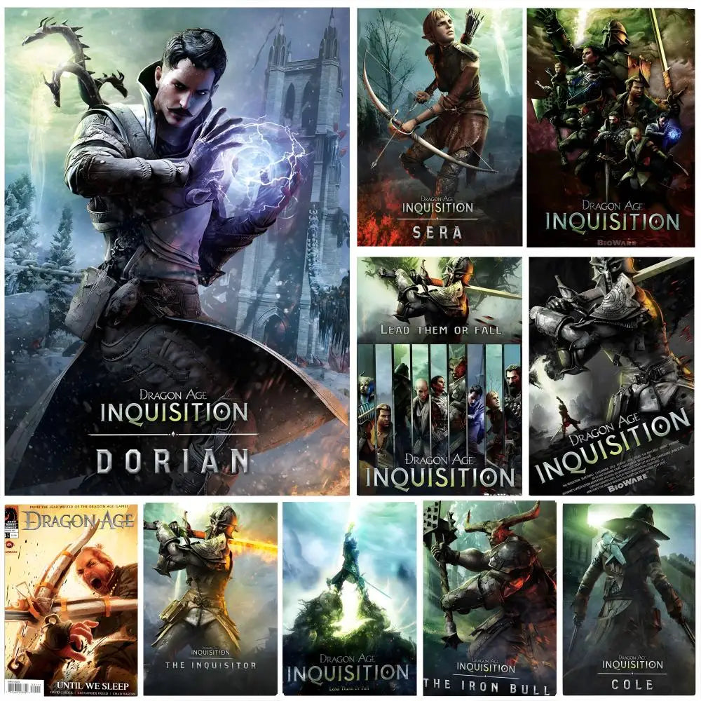 Dragon Age Inquisition HD Art Poster – Game Wall Decor Art Wall Poster Axl