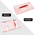 Car Sun Visor Tissue Holder – PU Leather Auto Organizer Car Interior Organizer Axl Pink