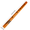 Chinese 6-Hole Bamboo Flute – Vertical Wind Instrument for Beginners Bamboo Flute Axl 1pc