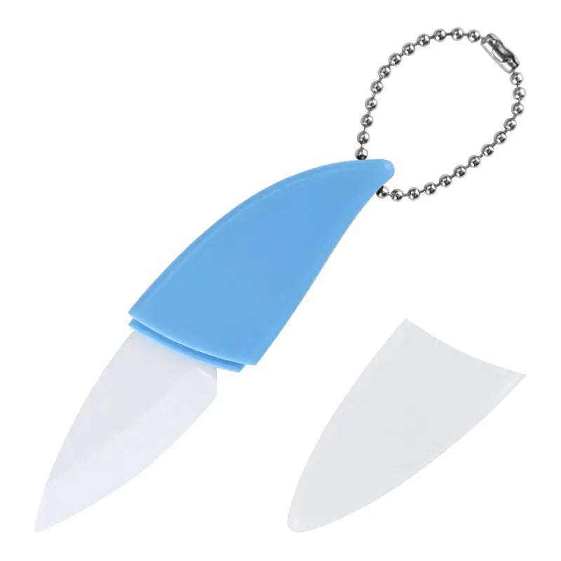 Ceramic Fruit Knife Set – Portable Mini Slicer with Cover Ceramic Fruit Knife Axl Blue