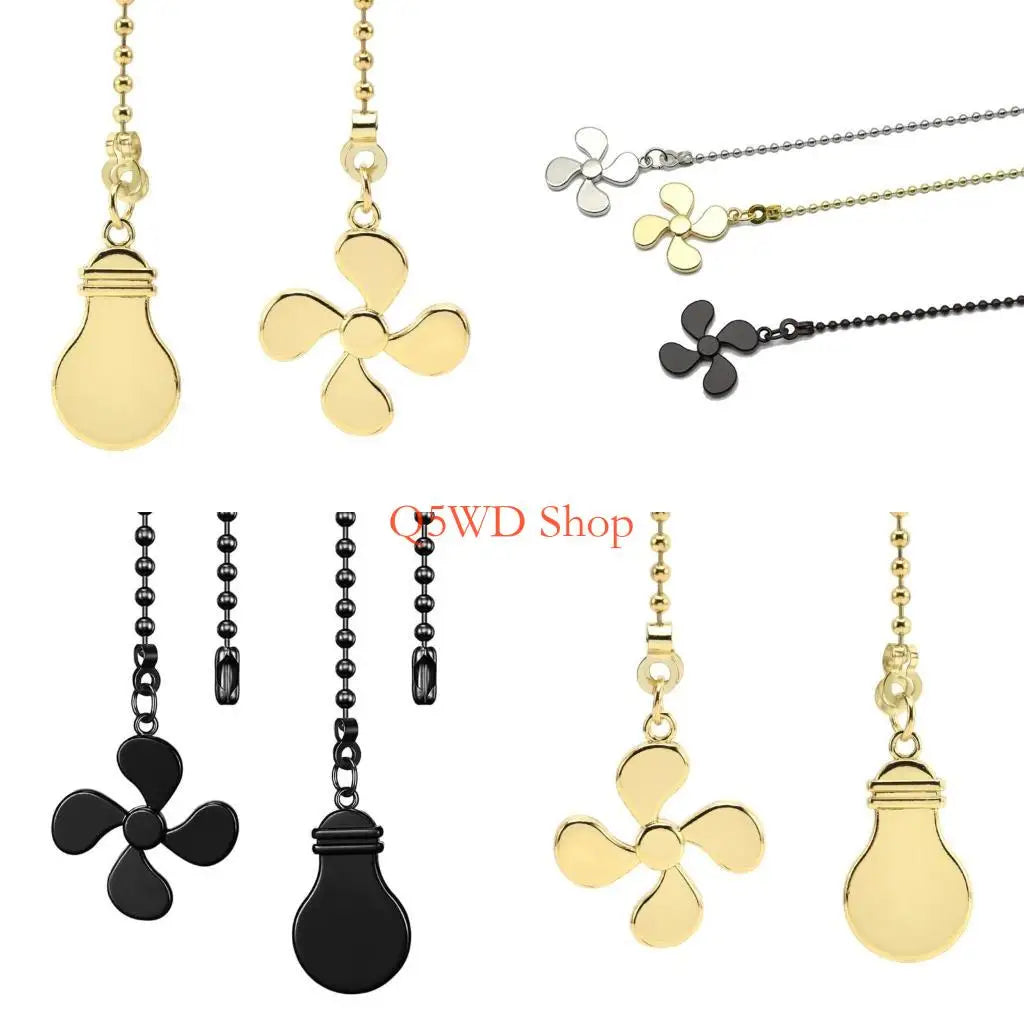 Steel Ceiling Fan Pull Chain Extender – 35cm Easy Install Fan Chain Extender Axl