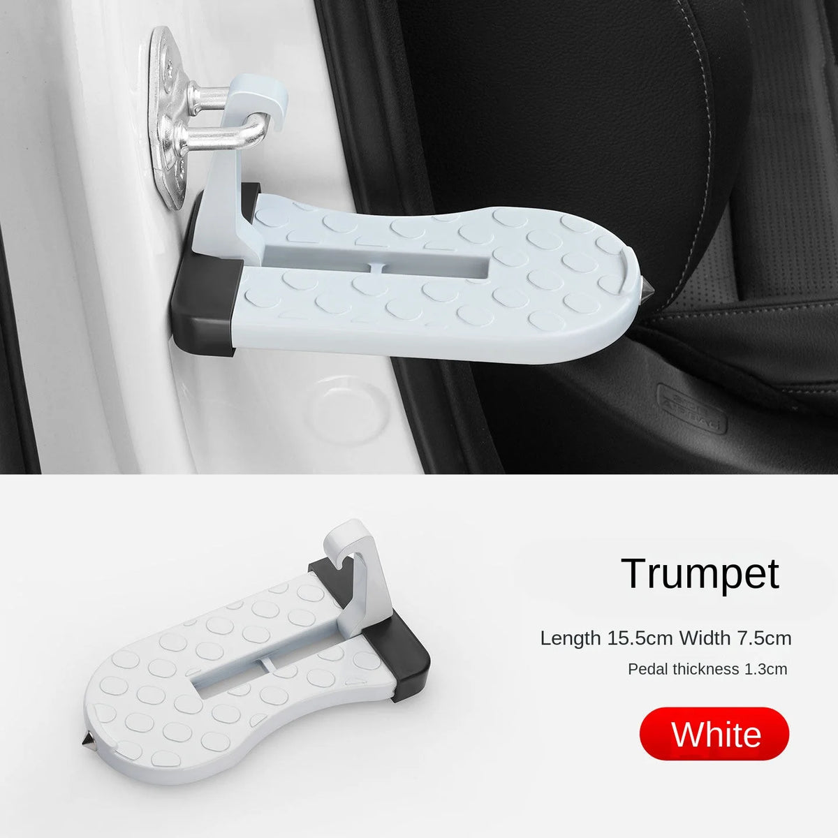 Universal Car Step Pedal – Off-Road Door Entry Ladder Climber Car Entry Step Axl Small white