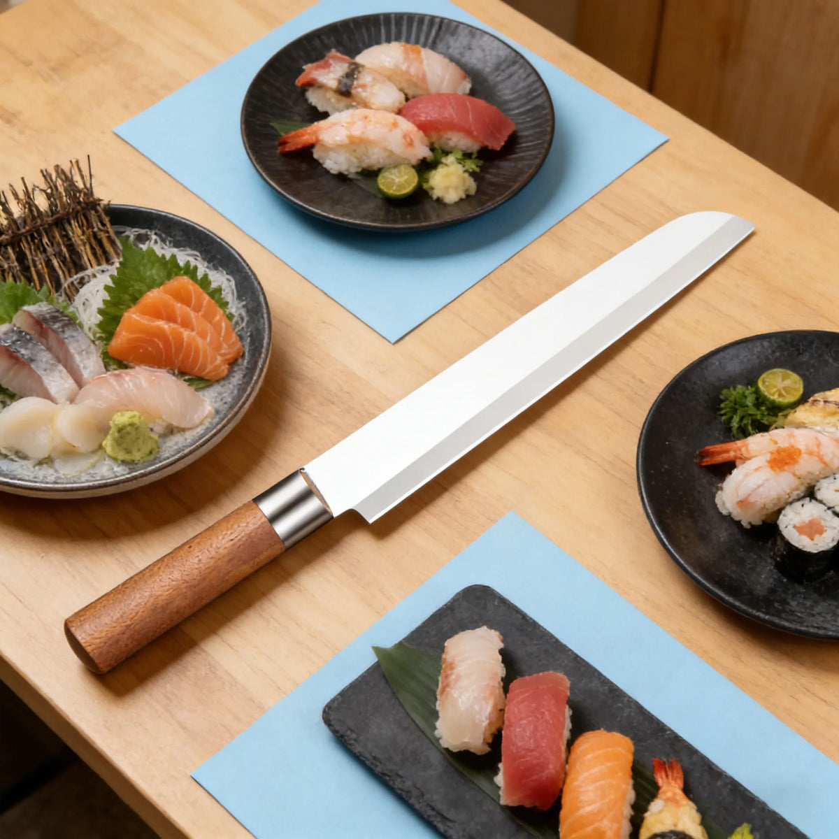 Professional Sashimi Knife – Stainless Steel Fish Slicing Knife Sashimi Knife Axl