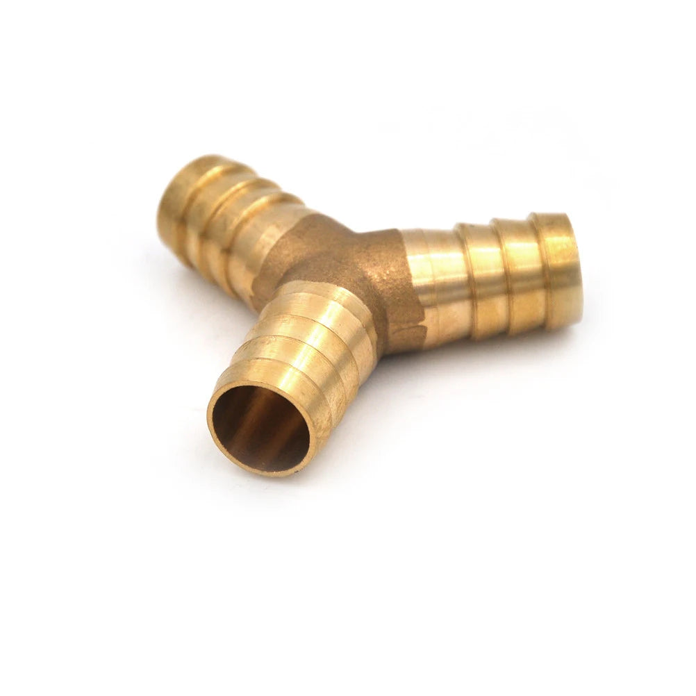 Brass Barbed Y Splitter Connector – Air & Fuel Hose Fitting Pipe Hose Fitting Axl