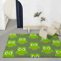 Eco-Friendly Flannel Floor Mat – Non-Slip Soft Plush Indoor Rug Flannel Floor Mat Axl White2 100x160cm