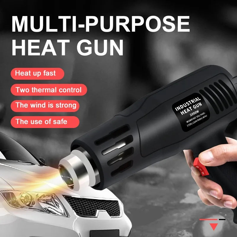 2000W Industrial Heat Gun – Adjustable Temperature Hot Air Gun Industrial Heat Gun Axl