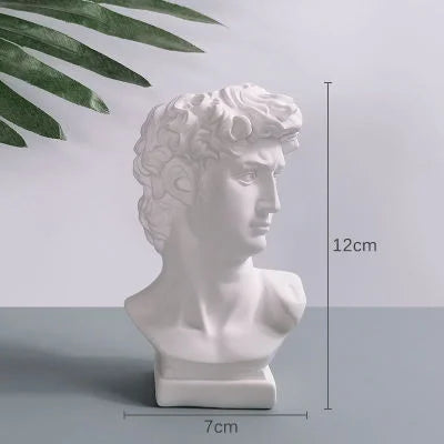 Nordic David Resin Vase – Flower Pot & Makeup Brush Holder Decorative Resin Vase Axl WYY0007-M 11.5cm