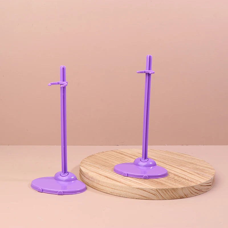 2PCS Clear Doll Display Stand – 1/6 Figure & Toy Holder Doll Display Stand Axl Purple