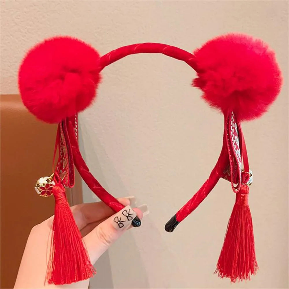 Girls Flower Braid Wig Headband – Chinese Style Hair Accessory Fashion Headband Axl Style 15