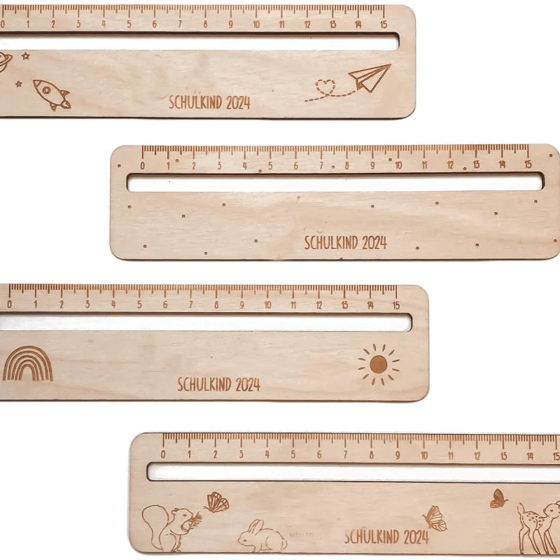 Wooden Reading Tracking Ruler – Text Guide Strip for Kids Reading Tracking Ruler Axl