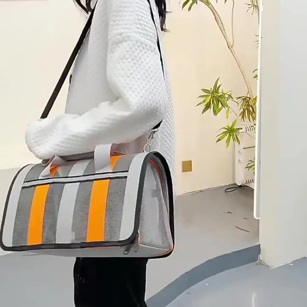 Airline Approved Pet Carrier Bag for Cats & Dogs 34x24cm Pet Travel Carrier Axl