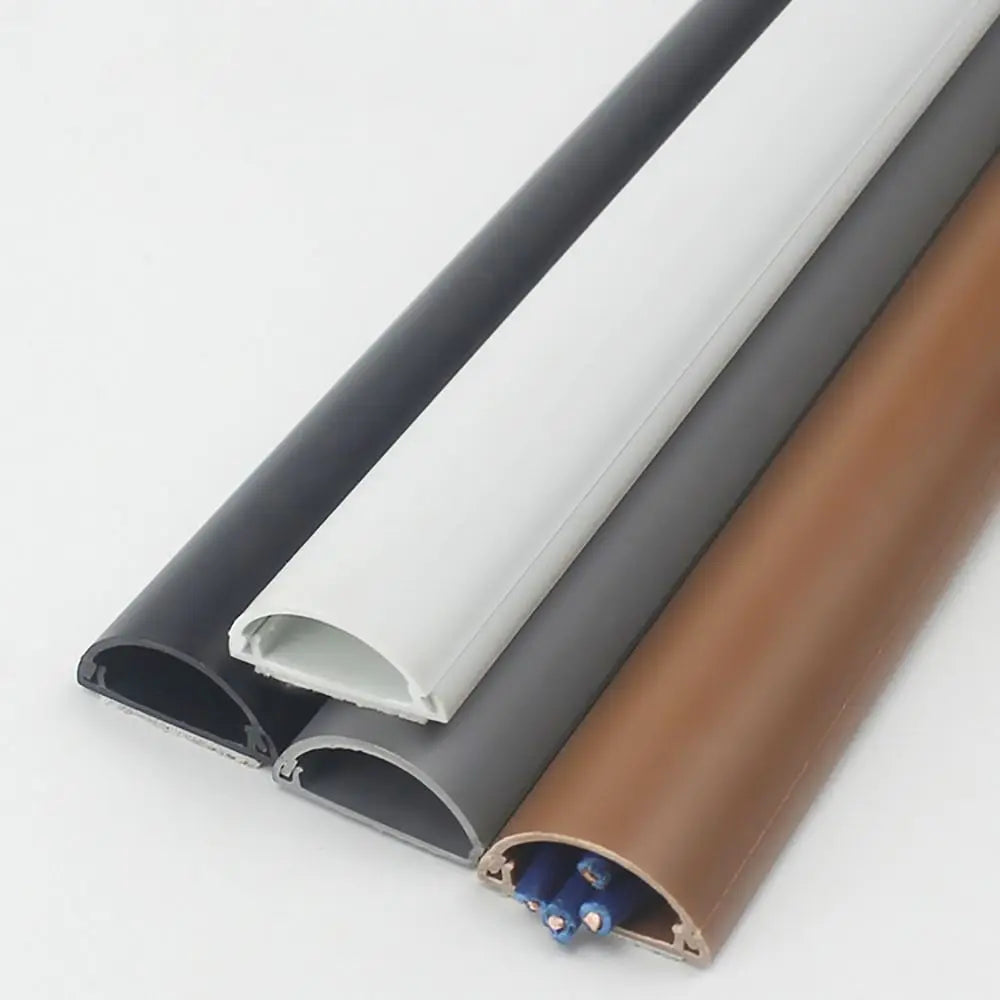 Arc Slot Floor Cord Cover – Self-Adhesive Cable Concealer Floor Cord Cover Axl