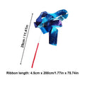 Foldable Ribbon Dancer Wand – Gradient Twirling Streamer Prop Dance Ribbon Wand Axl As show