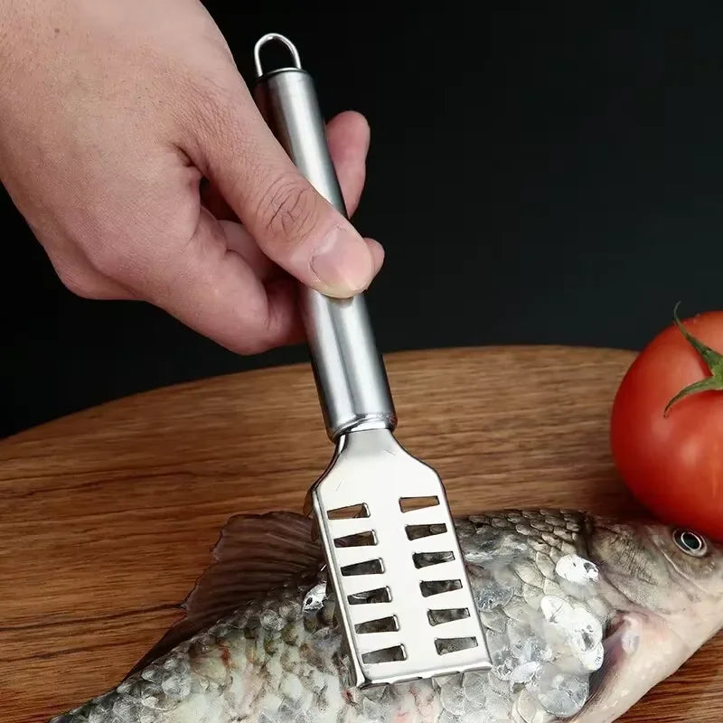 Stainless Steel Fish Scaler & Filleting Knife | Multi-Function Fish Scaler Tool Axl Fish Knife