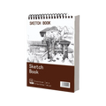 100-Sheet A4 Coil Sketchbook – 100gsm Thick Perforated Drawing Pad Spiral Sketchbook Axl Style-F