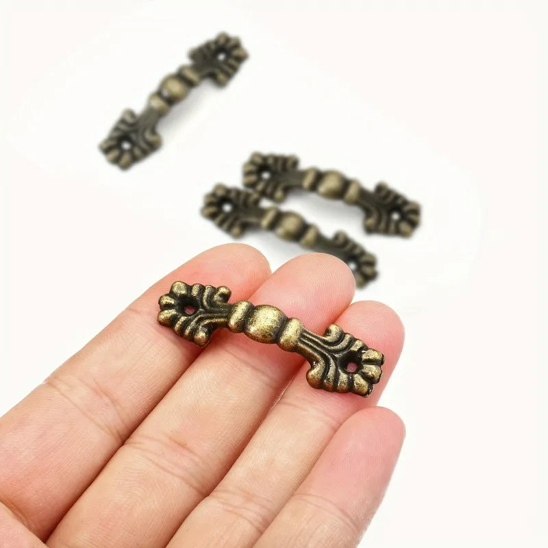 20 Pcs Antique Bronze Arch Handles – Mini Drawer & Box Hardware Cabinet Drawer Pulls Axl