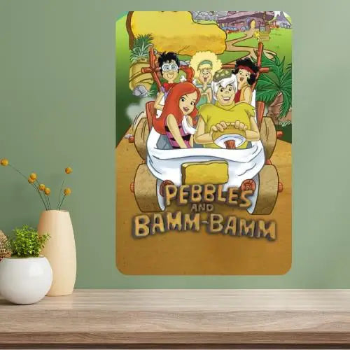 Pebbles & Bamm-Bamm Classic TV Metal Poster Sign | Retro Décor Metal Poster Sign Axl aluminum sign aluminum 20x30cm
