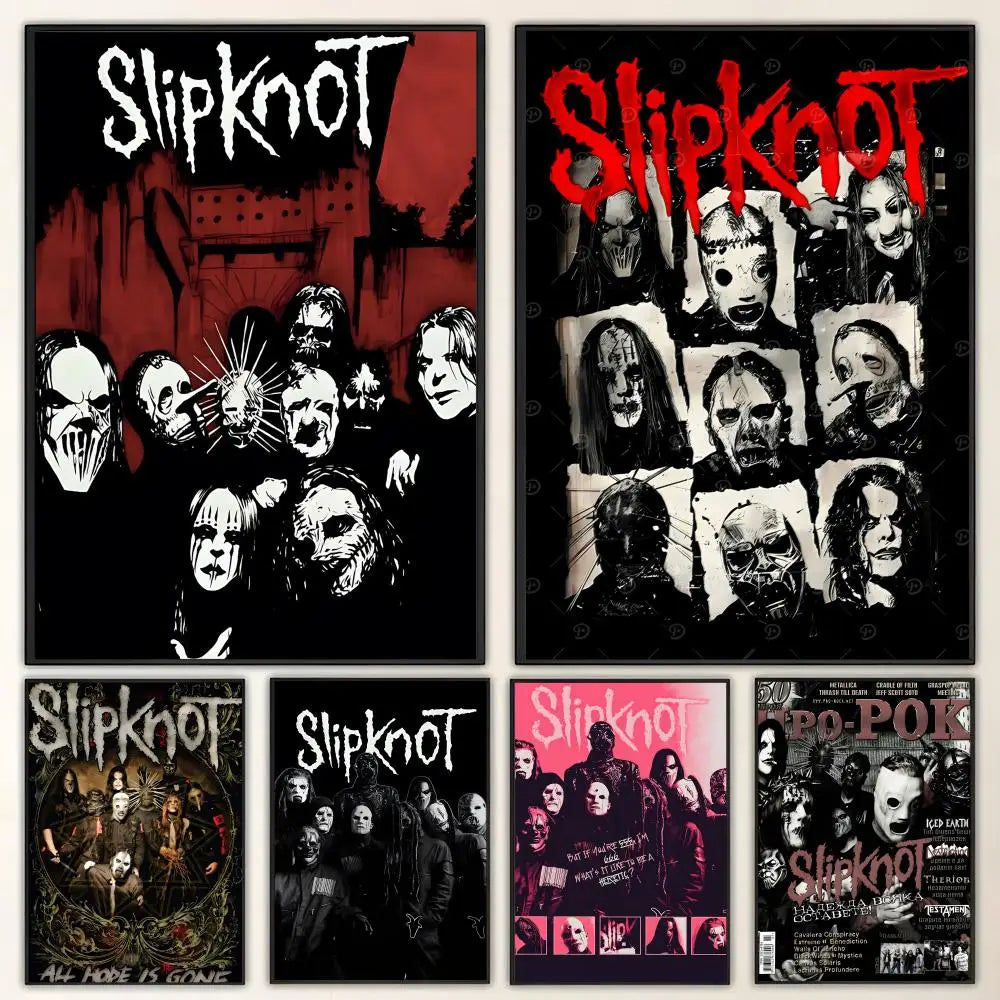 Slipknot Band HD Art Poster – Waterproof Sticky Wall Decor Wall Art Poster Axl
