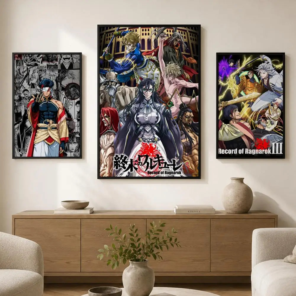 Record of Ragnarok Poster – HD Self-Adhesive Anime Wall Art Anime Wall Poster Axl