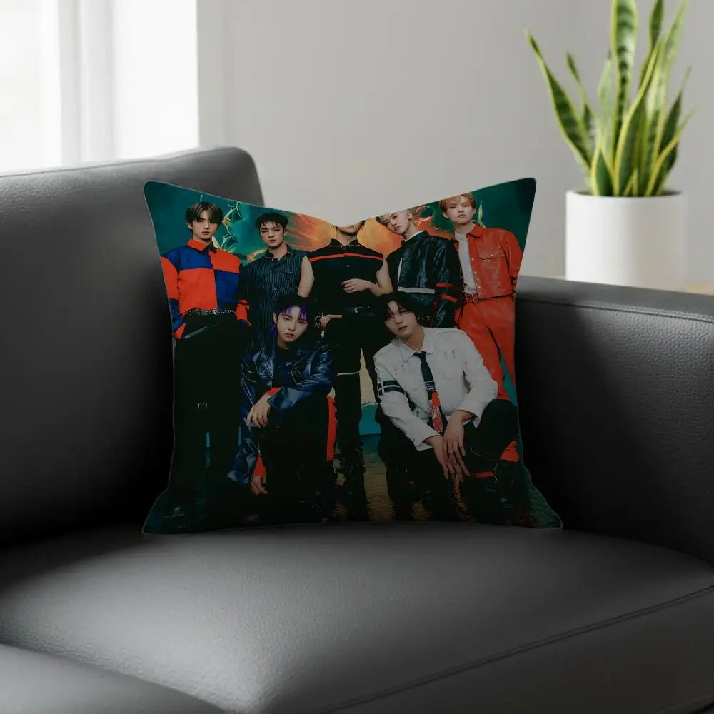 NCT Dream Kpop Linen Cushion Cover | Sofa & Bedroom Decor Decorative Cushion Cover Axl White5 35X35cm