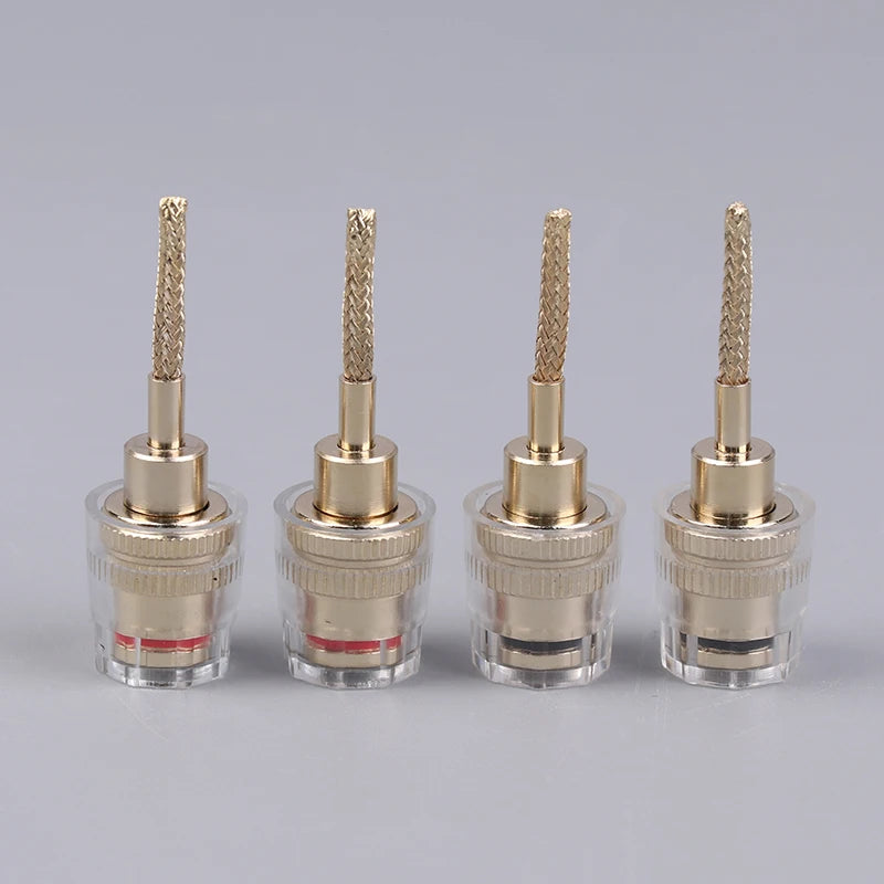 4MM Banana to 2MM Pin HIFI Audio Connector Adapter (2/4 Pcs) Audio Connector Adapter Axl 4Pcs