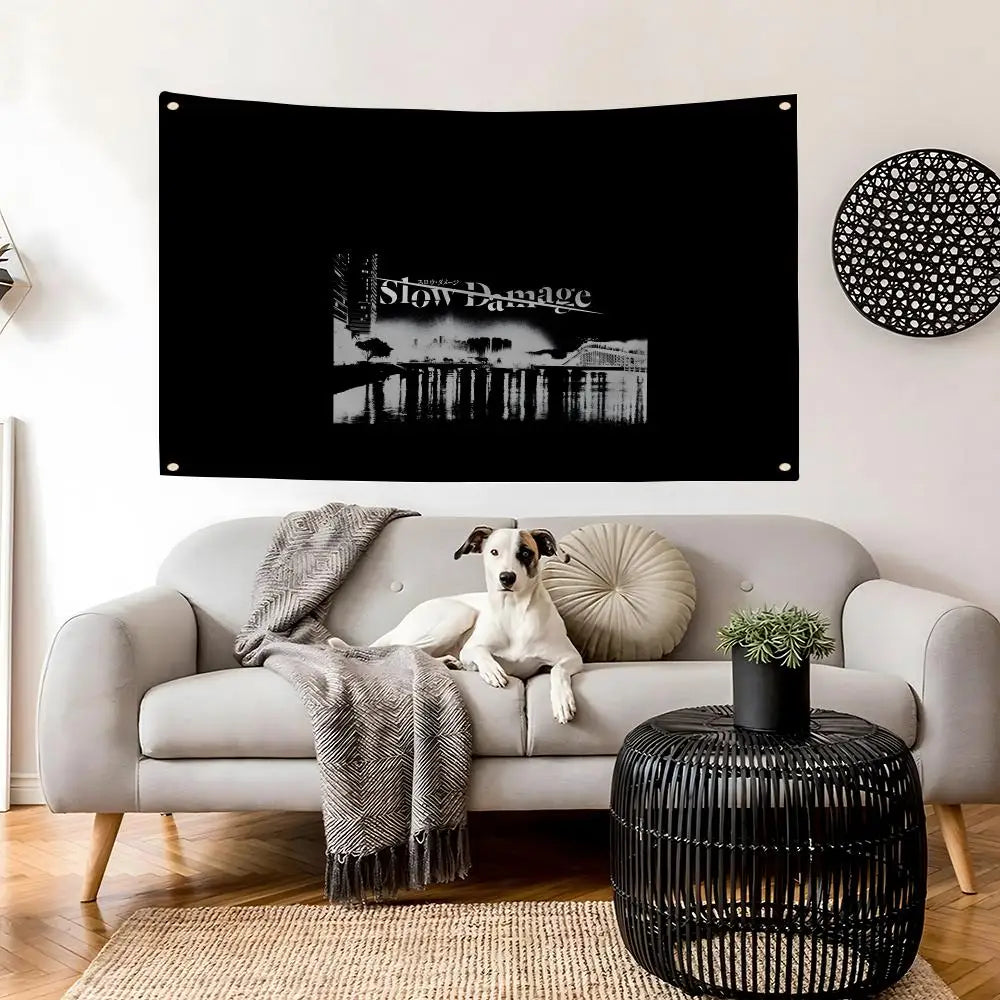 Gaming Wall Flag – Bedroom & Outdoor Concert Banner Decor Decorative Wall Flag Axl