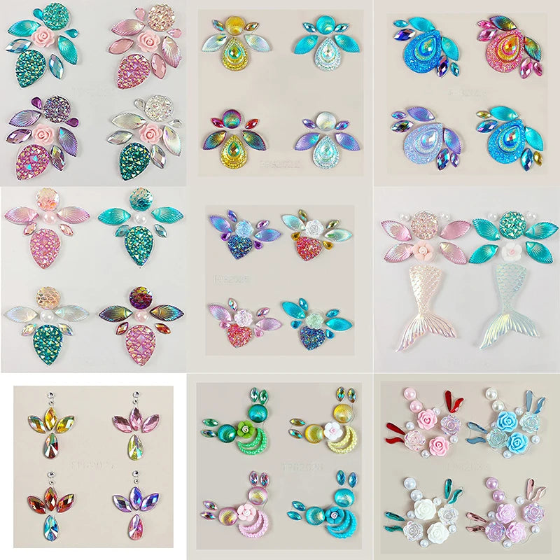 3D Face Rhinestone Stickers – Crystal Body Art Jewels 8 Styles Body Art Stickers Axl