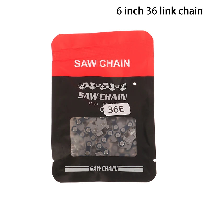 Metal Chainsaw Chain 4–16 Inch | Wood Cutting Replacement Blade Chainsaw Chain Axl 6inch 36 link chain