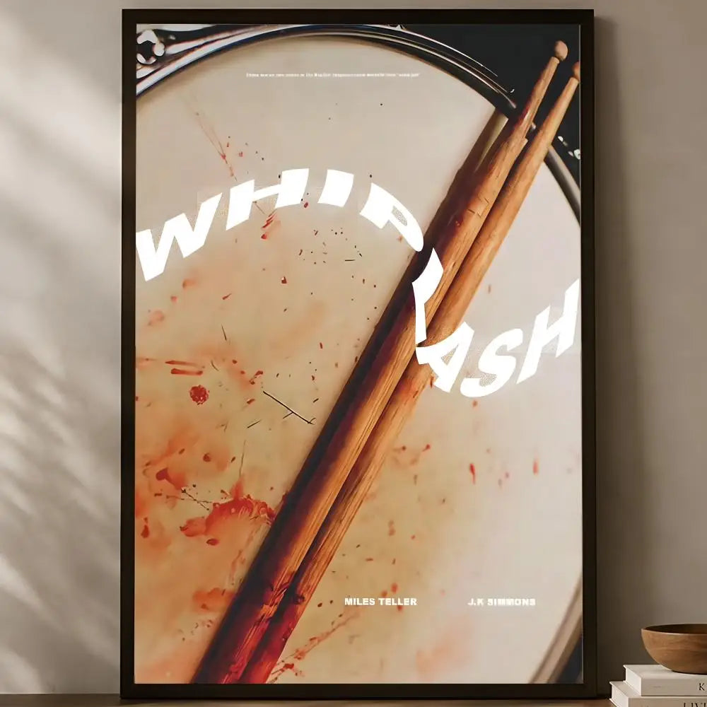 Whiplash Movie Poster – Self-Stick HD PVC Waterproof Wall Art Movie Wall Poster Axl