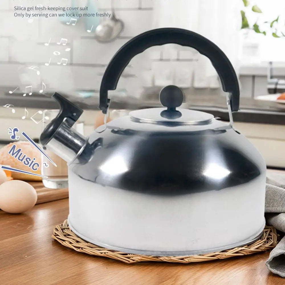 3L Stainless Steel Whistling Camping Kettle for Hiking & Outdoors Camping Kettle Axl