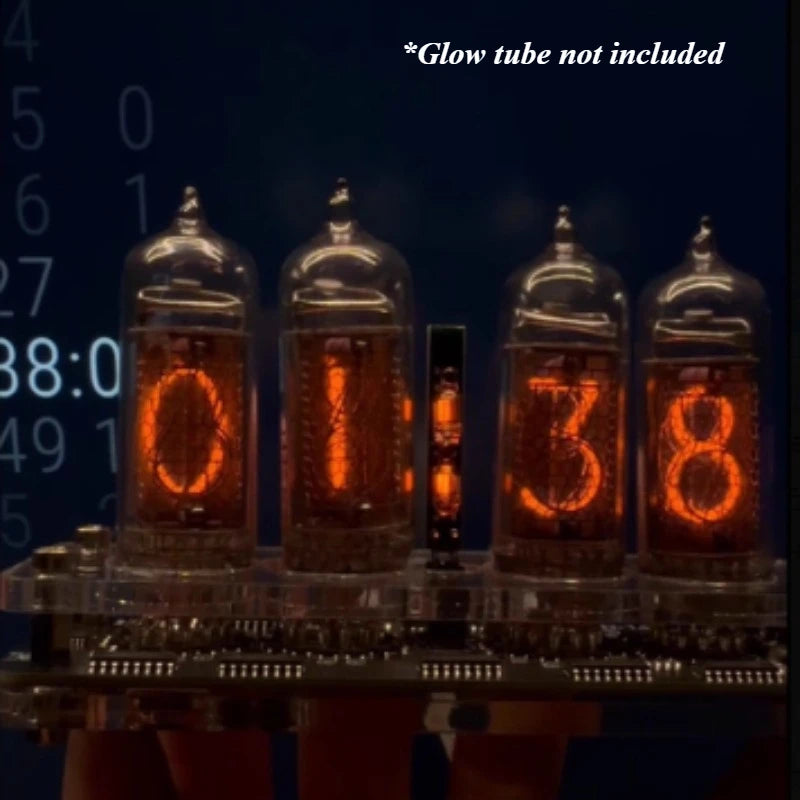 4-Digit IN-14 Nixie Tube Clock Base | Glow Tube Motherboard Nixie Tube Clock Base Axl